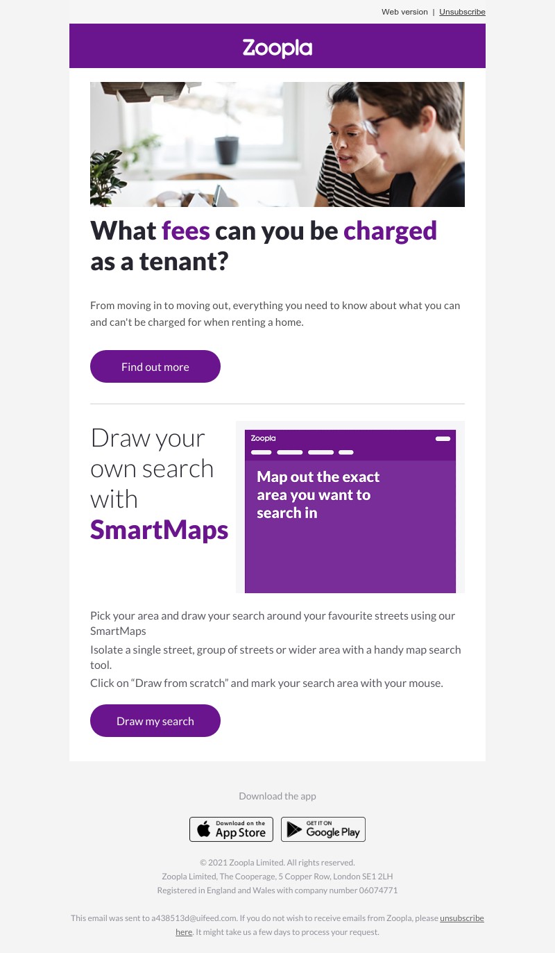 Zoopla - What fees can you be charged as a tenant?