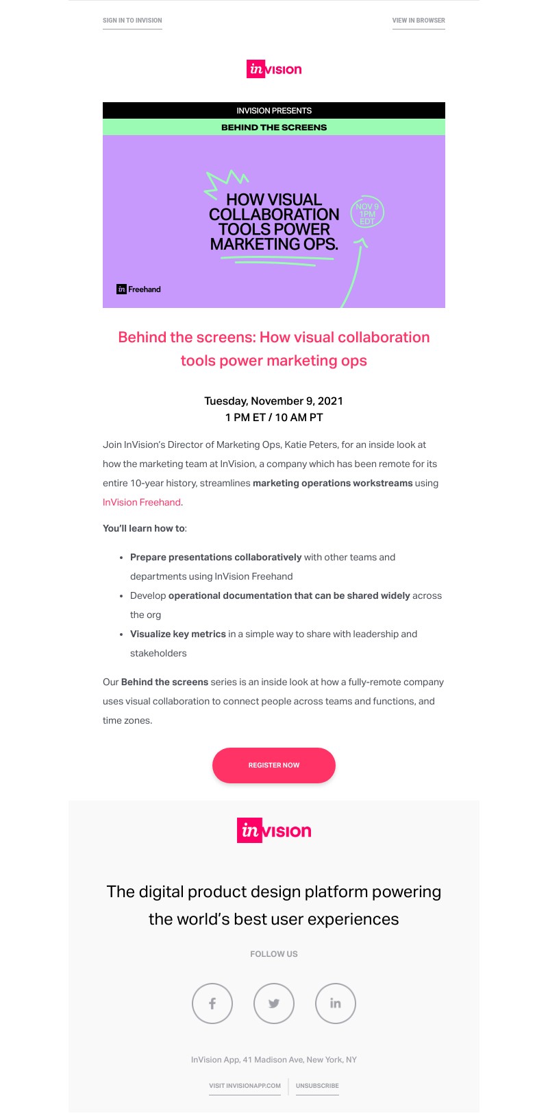 InVision - InVision Webinar: Power your marketing operations