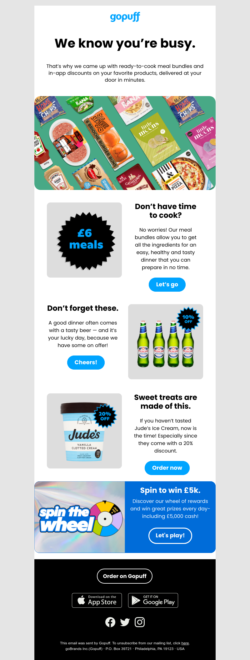 Gopuff - Ready for the easiest dinner ever? ✌️