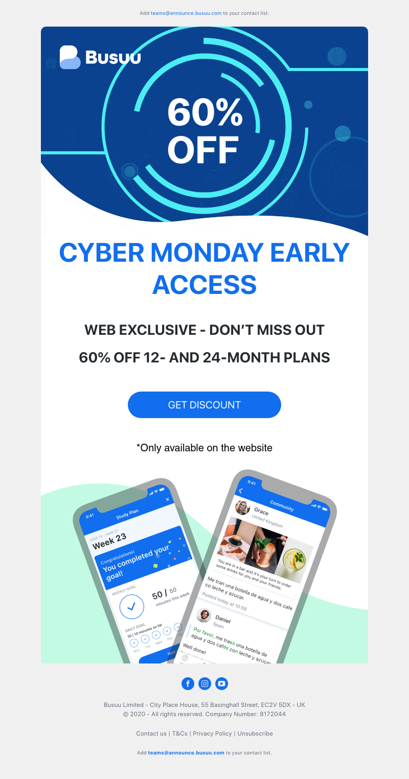 Busuu - ⚡⚡ Our biggest sale ever - web exclusive ⚡⚡     