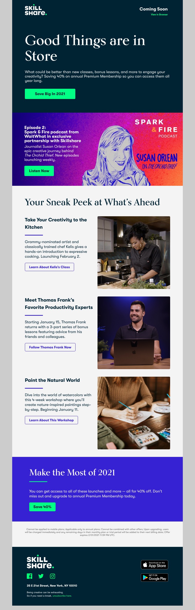 Skillshare - Coming soon from Kelis, Thomas Frank, and more