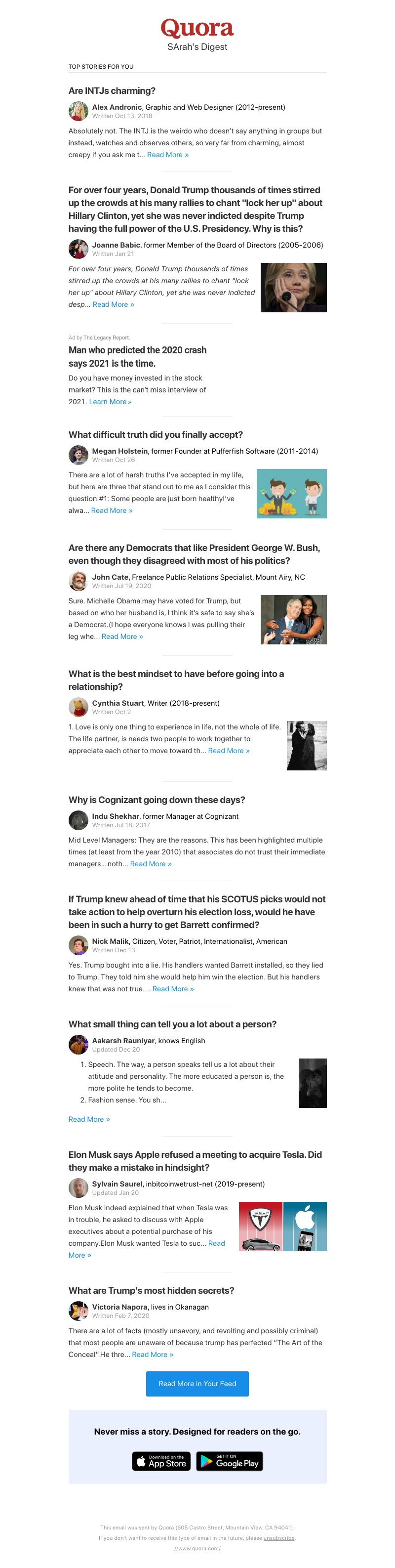 Quora - Are INTJs charming?