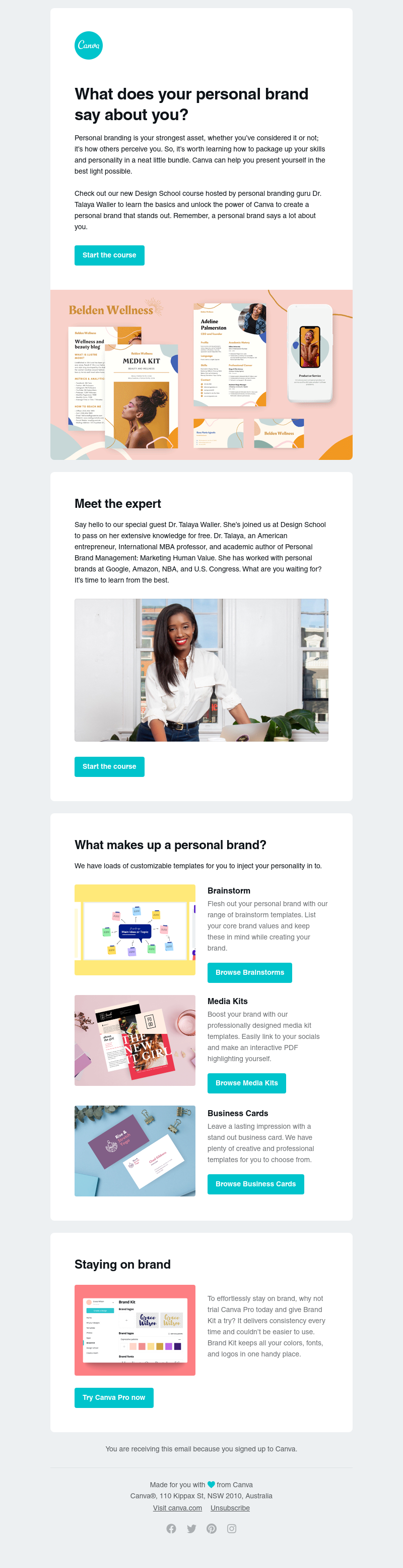 Canva - Personal branding is all about being personal