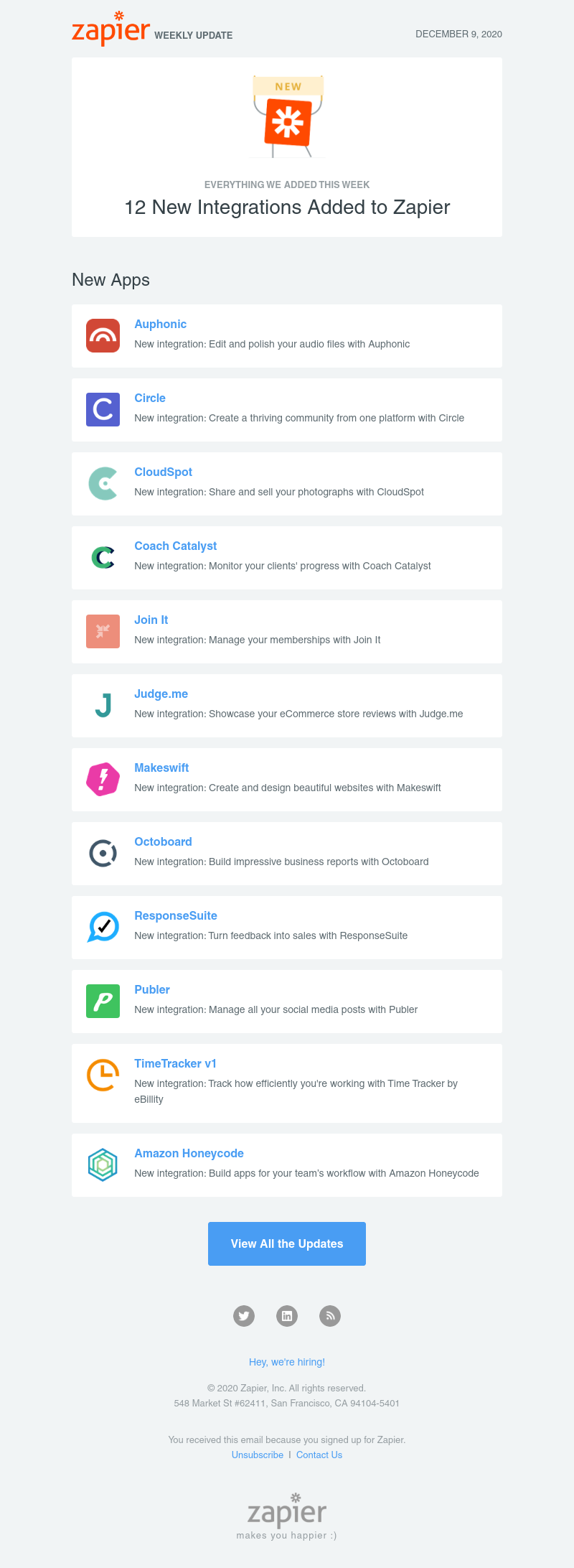 Zapier - 🚀 12 new integrations added to Zapier