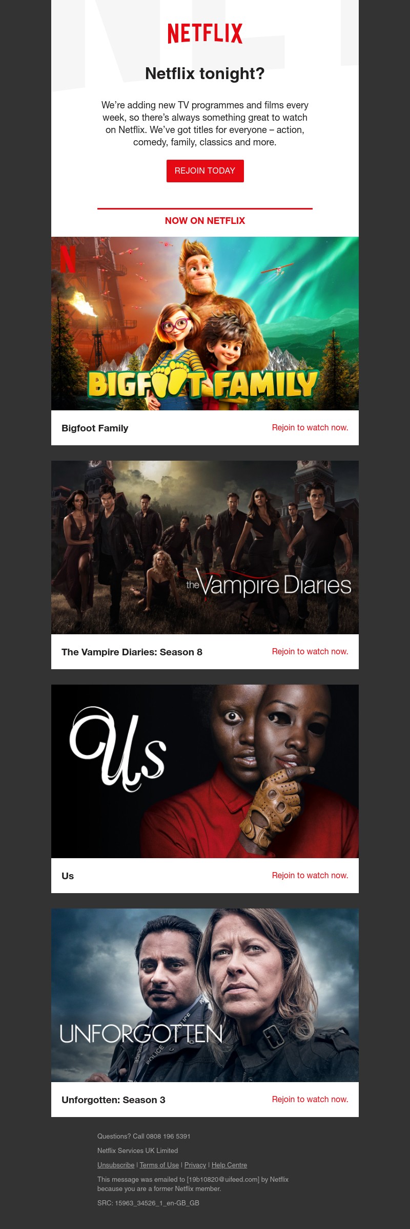 Netflix - Ramy, it’s been 152 days. Fancy watching something?