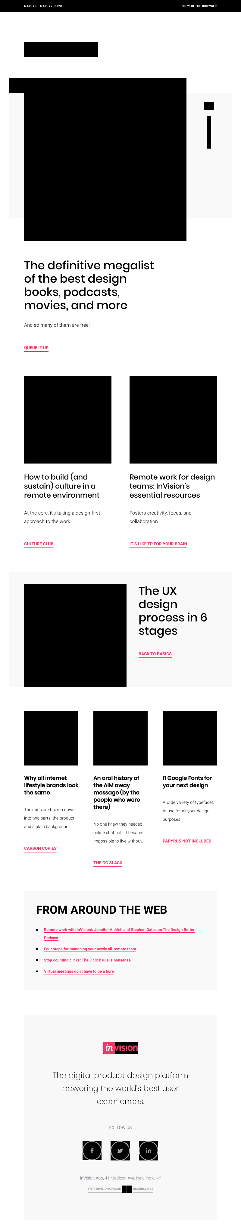 InVision - 50 design-oriented things to keep you inspired
