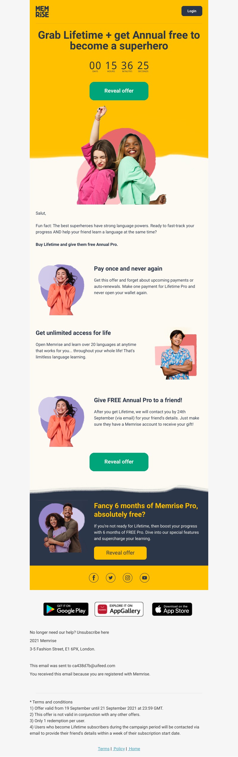 Memrise - 🚨 Last day to unlock your powers with Lifetime