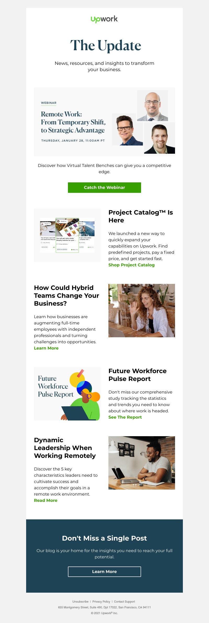 Upwork - New year. New resources. New ways to succeed.