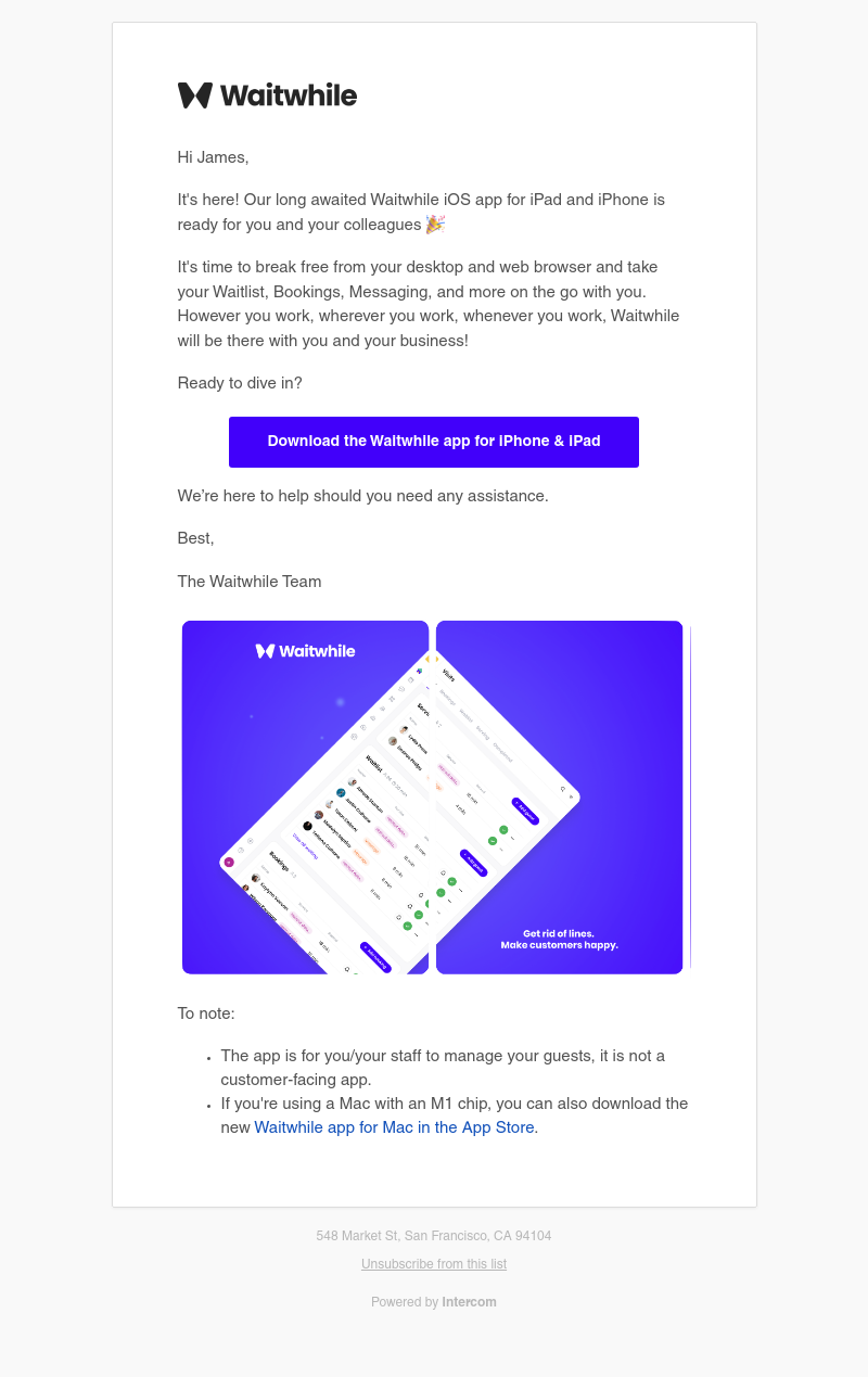Waitwhile - ✨ The Waitwhile iOS app is LIVE!
