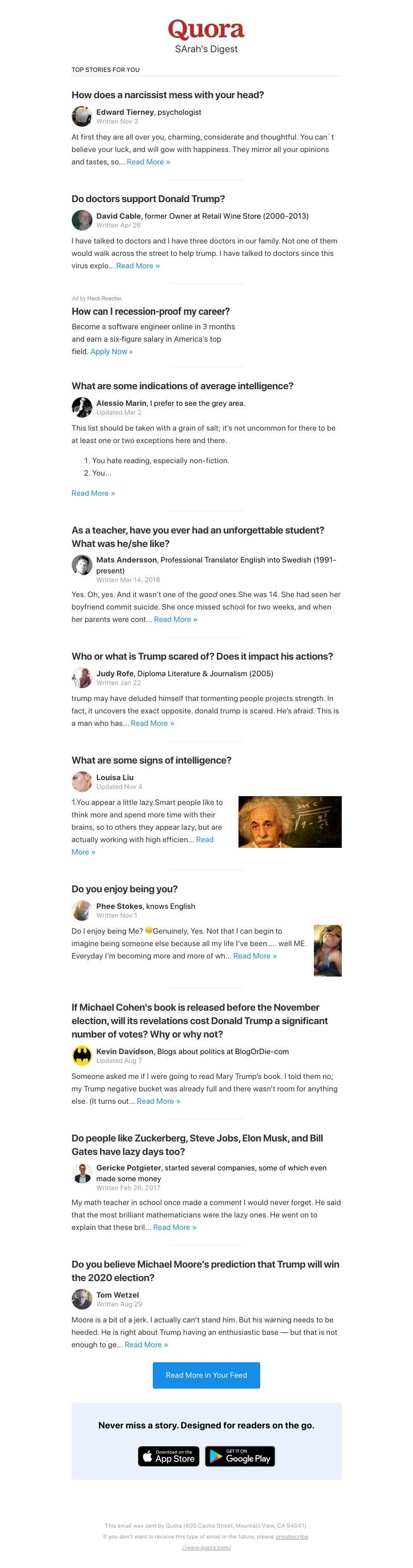 Quora - How does a narcissist mess with your head?