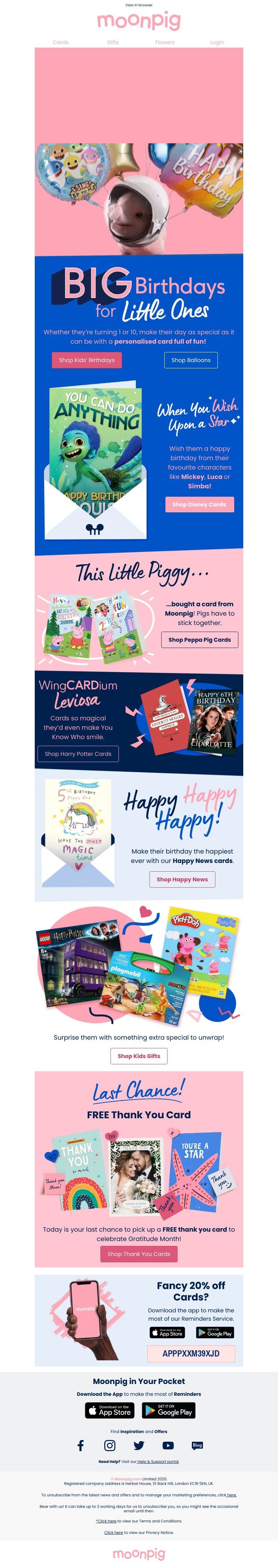 Moonpig - It’s their birthday!!