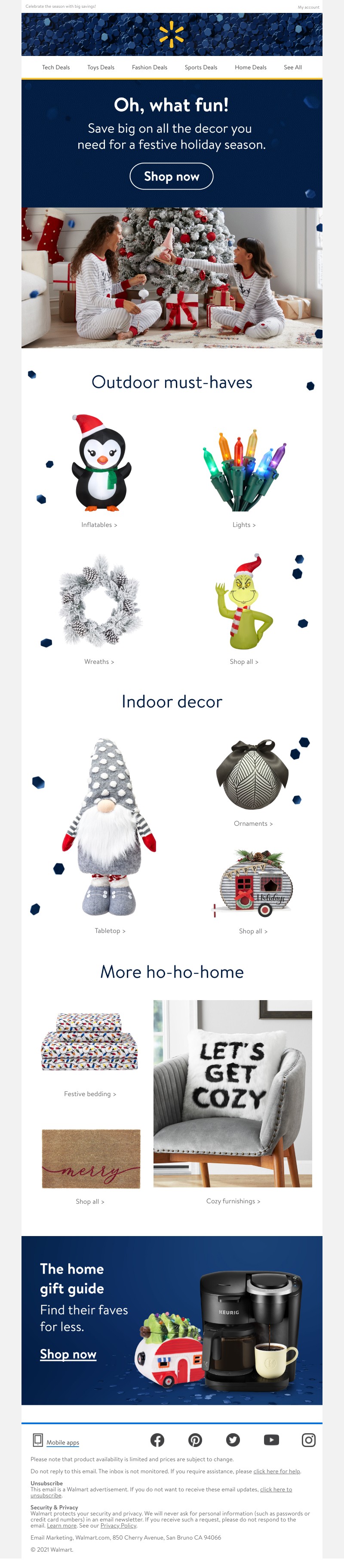 Walmart - Ho-ho-holiday decor 🎄