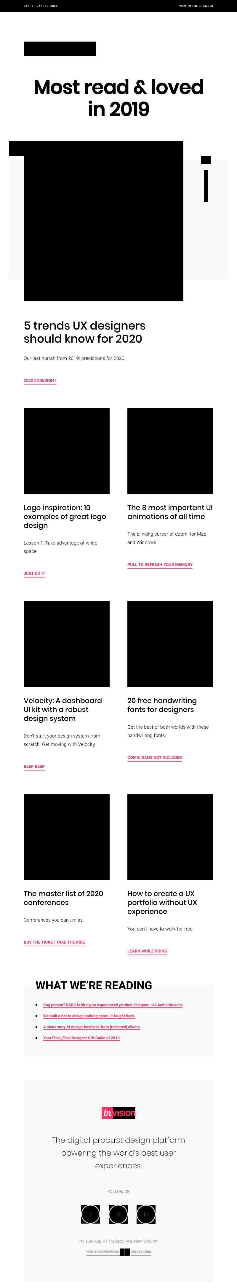 InVision - The best of design in 2019