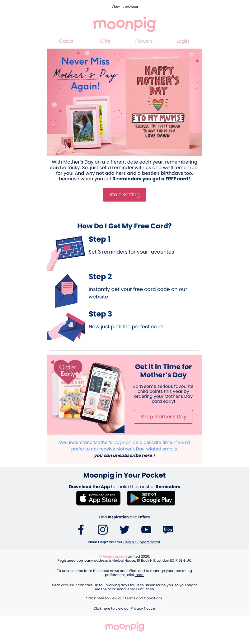 Moonpig - We’ll help you remember Mother’s Day! 📆