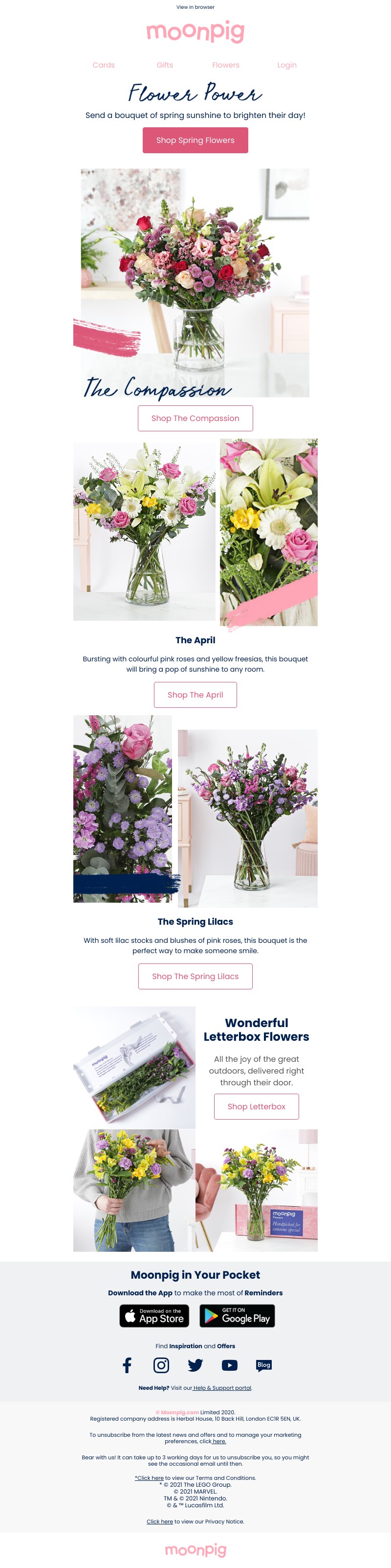 Moonpig - (A treat) Send someone a flowery hug 🤗🌸🌼
