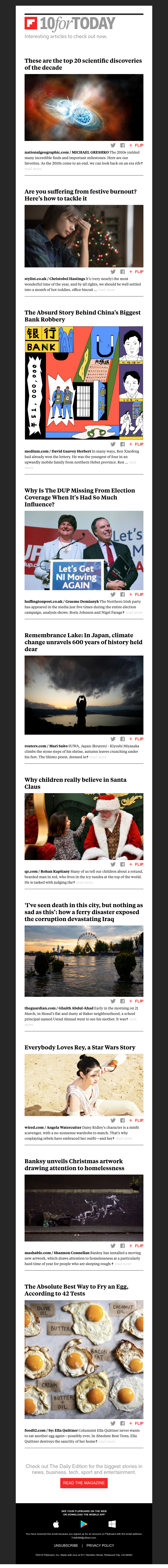 Flipboard - The top 20 scientific discoveries of the decade