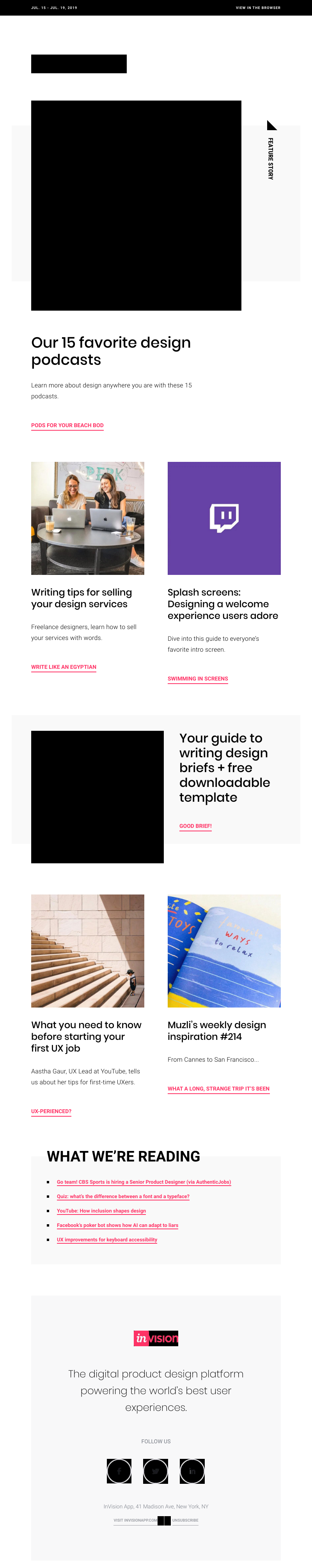 InVision - Are you there, pod? It’s me, Margaret.
