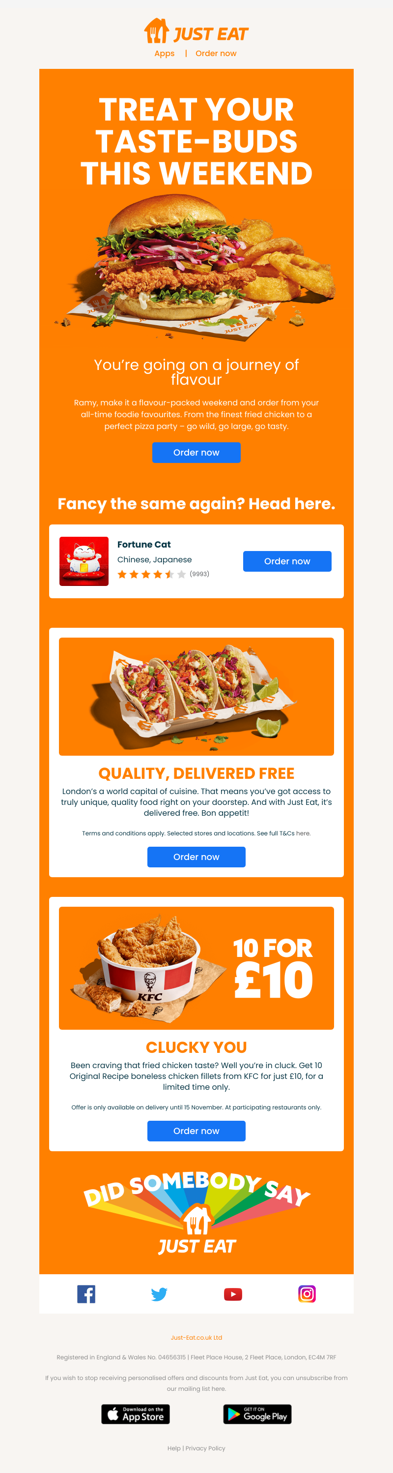Just Eat - Ramy, fill the weekend with big, bold flavour 🌶️