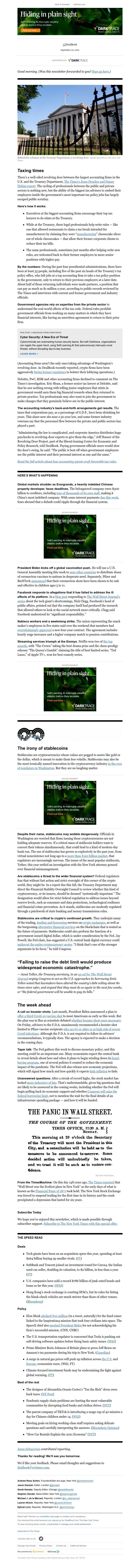 The New York Times - DealBook: How tax giants write their own rules