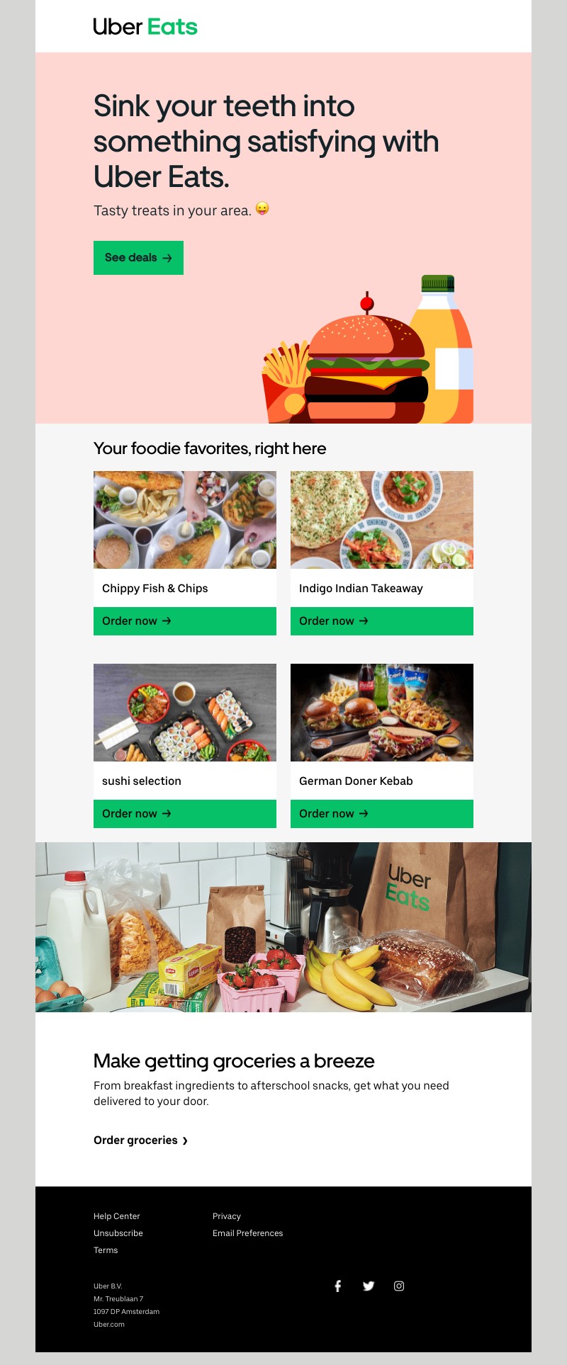 Uber Eats - Tired? Ditch the dishes.