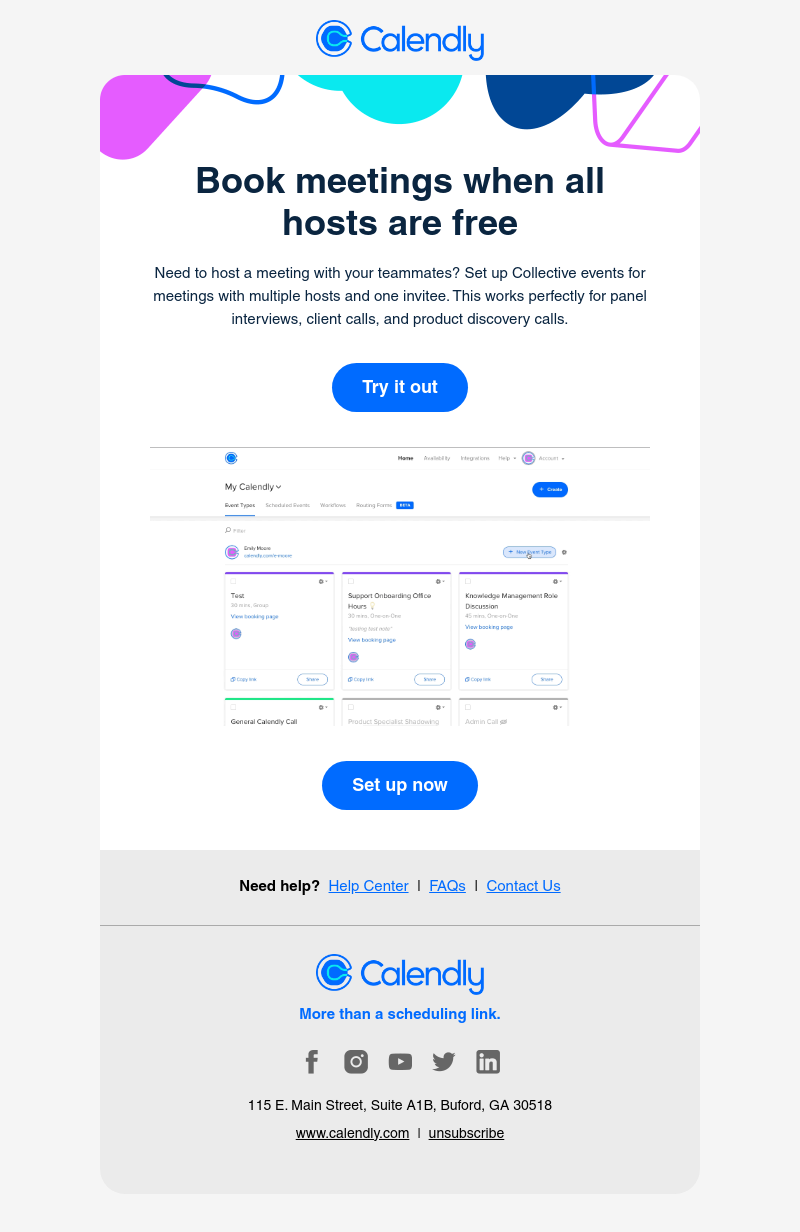 Calendly - Schedule meetings when everyone is available