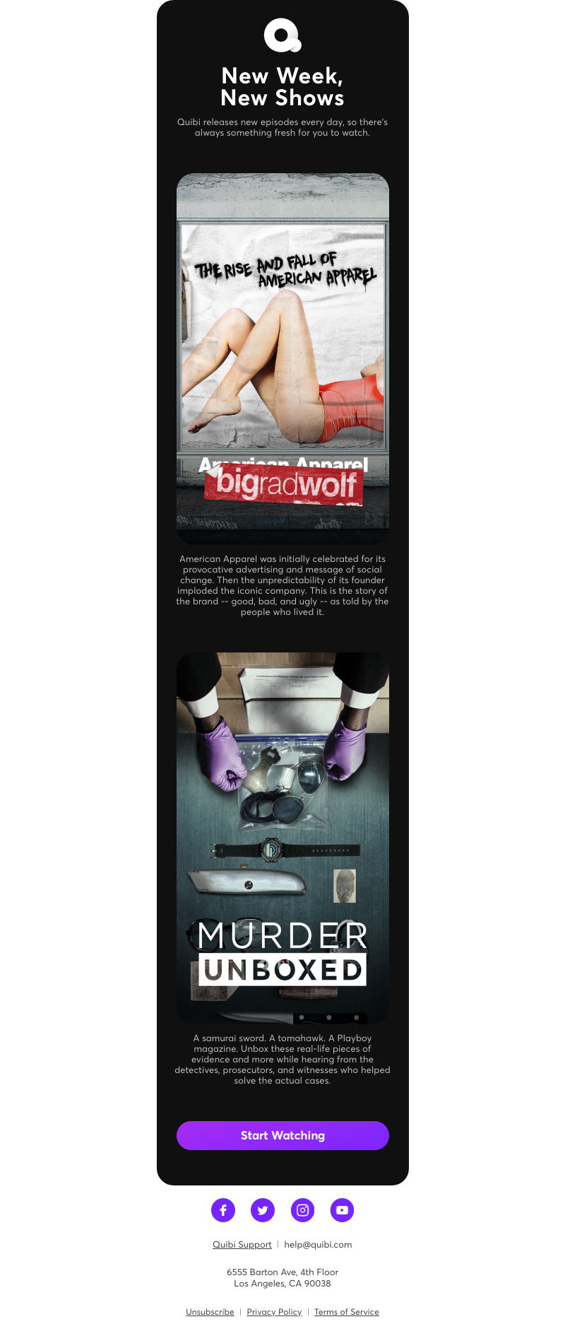 Quibi - New on Quibi This Week: Big Rad Wolf and Murder Unboxed