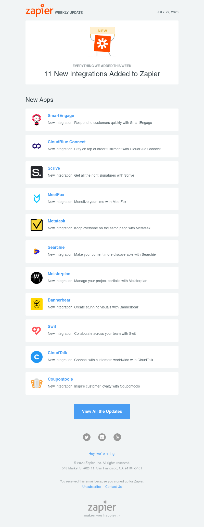 Zapier - 🚀 11 New Integrations Added to Zapier