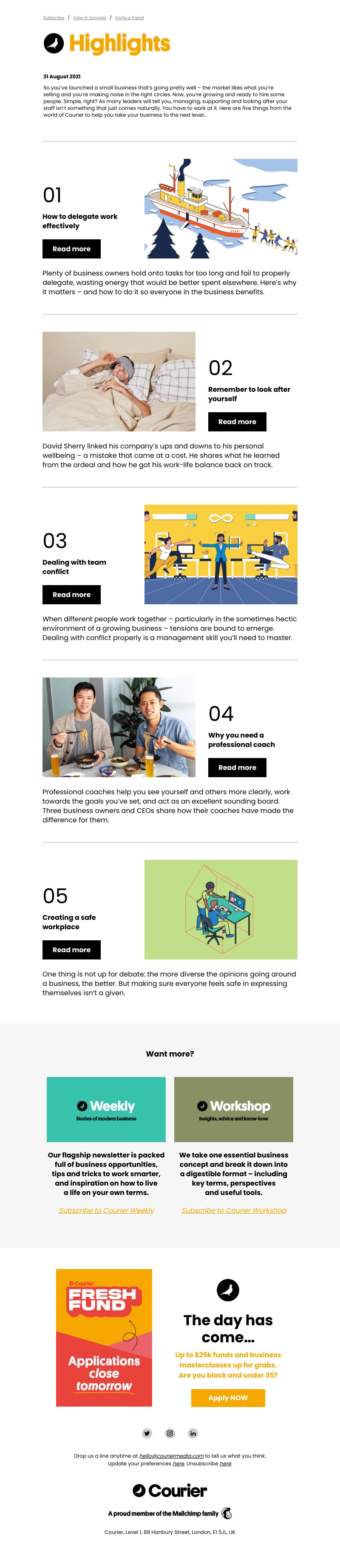 Mailchimp - How to be a better leader