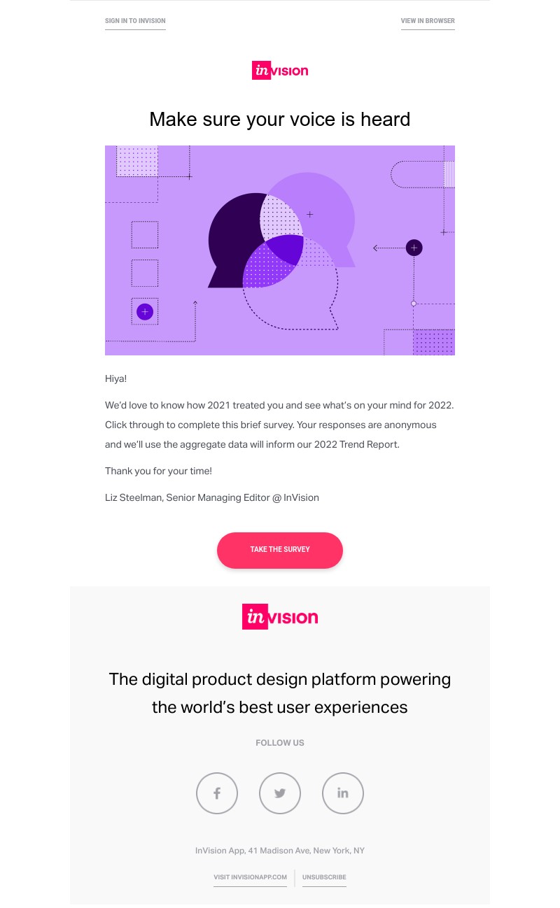 InVision - We want to hear from you