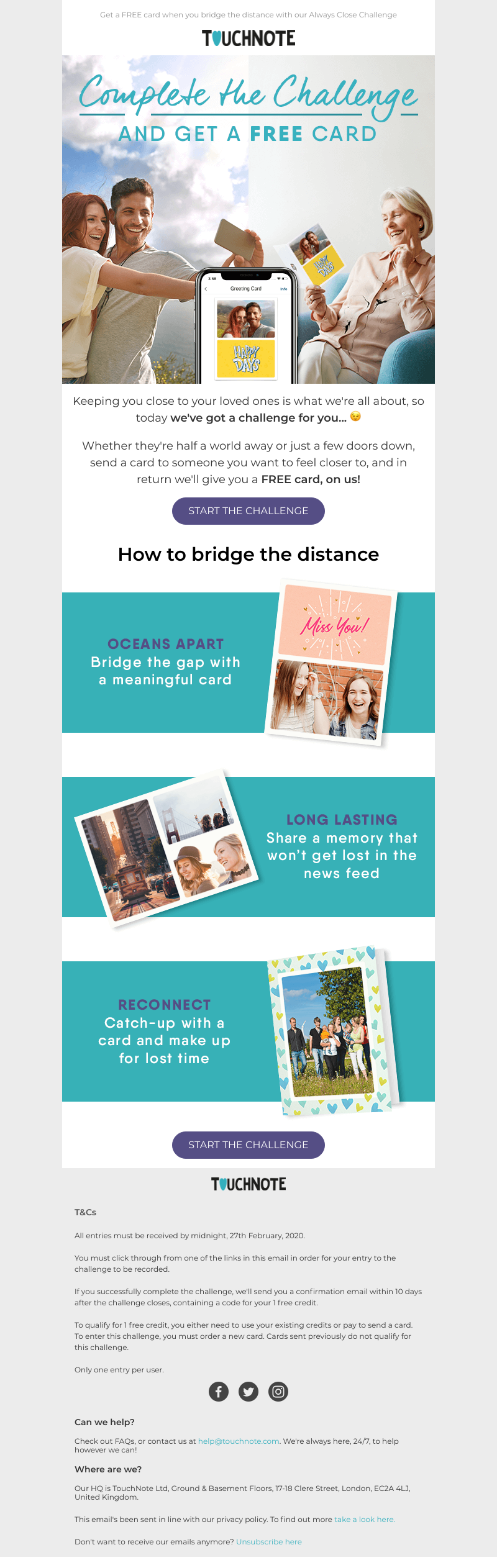 TouchNote - Sarah, can you complete the challenge? 💪