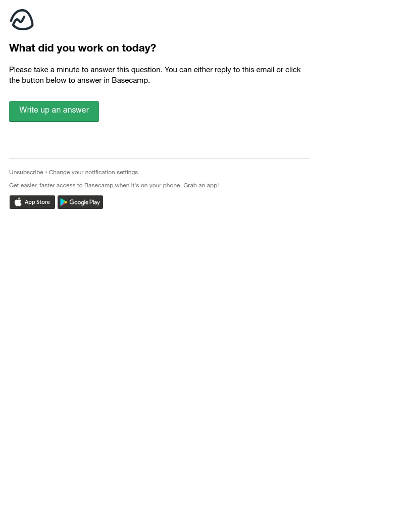 Basecamp - (UI Feed HQ) What did you work on today?