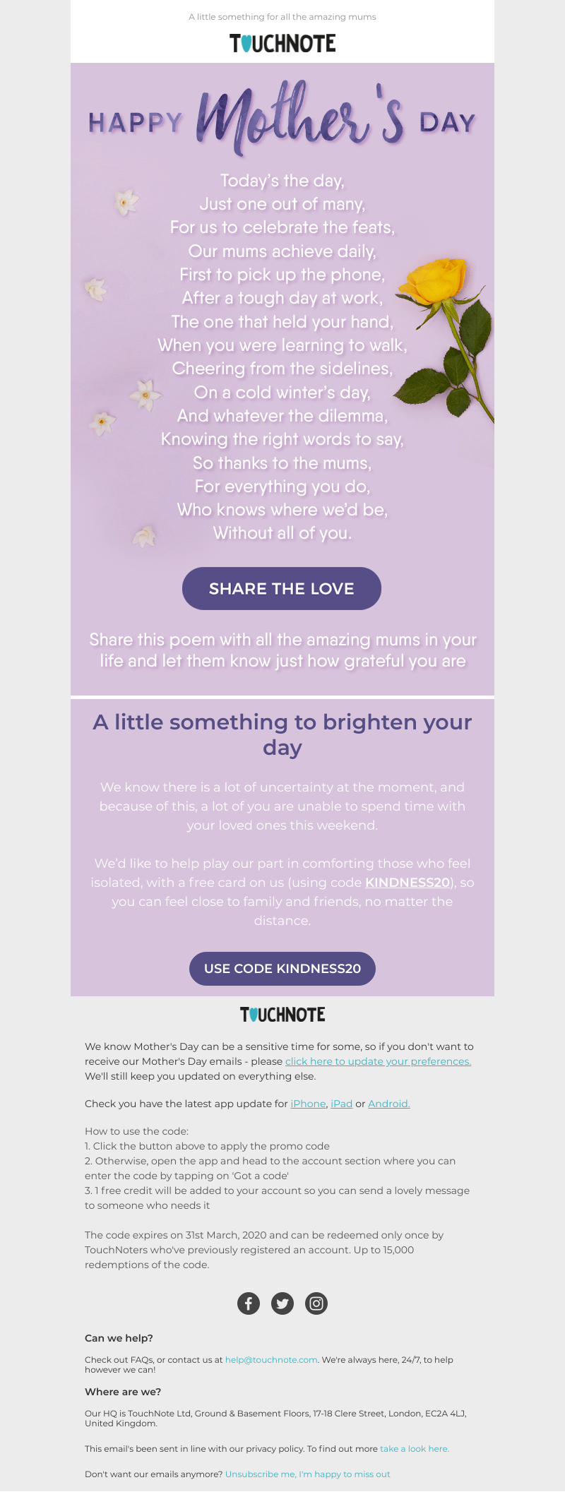 TouchNote - Thank you, Mum ❤️