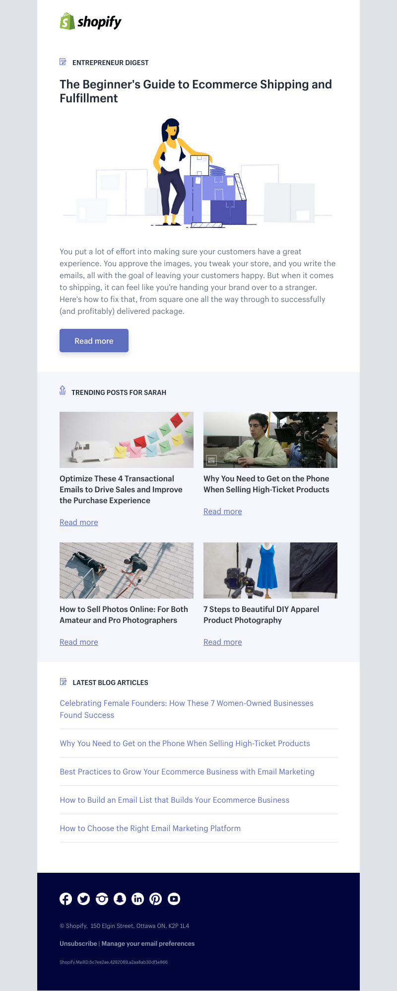 Shopify - The Beginner's Guide to Ecommerce Shipping and Fulfillment