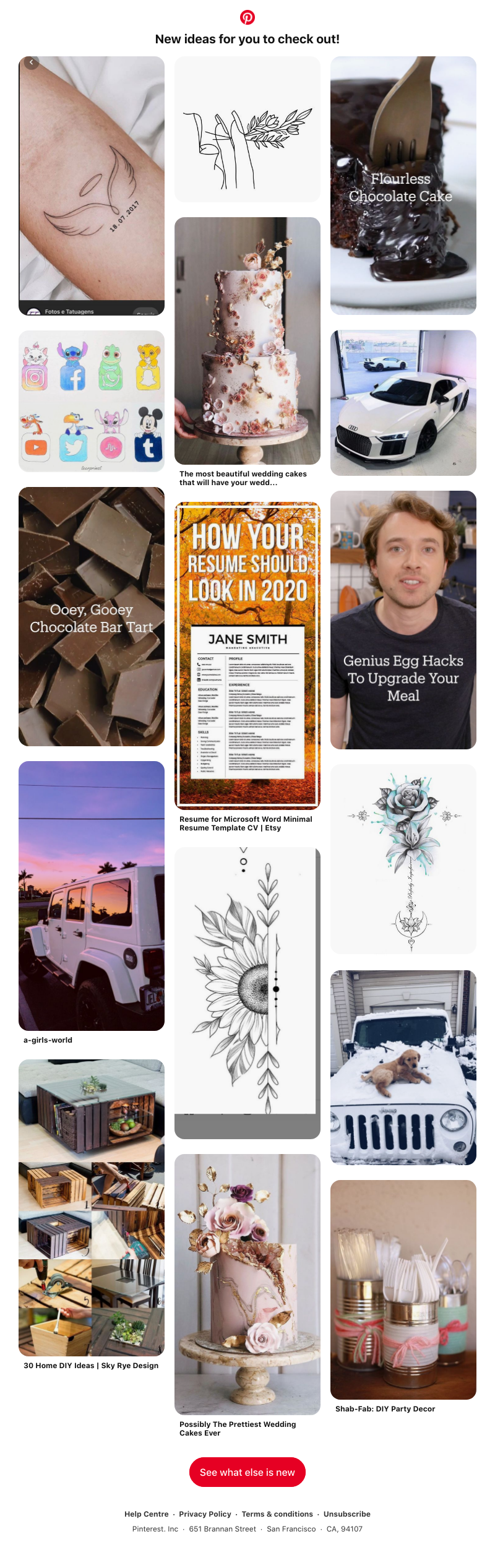 Pinterest - Hi UI Feed! New ideas are ready for you