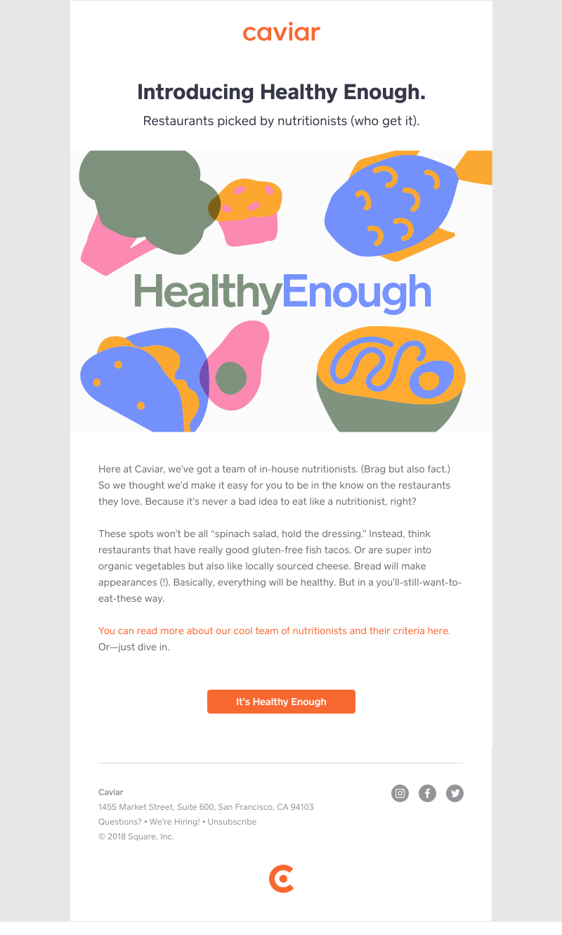  - Healthy but not like, too, you know?