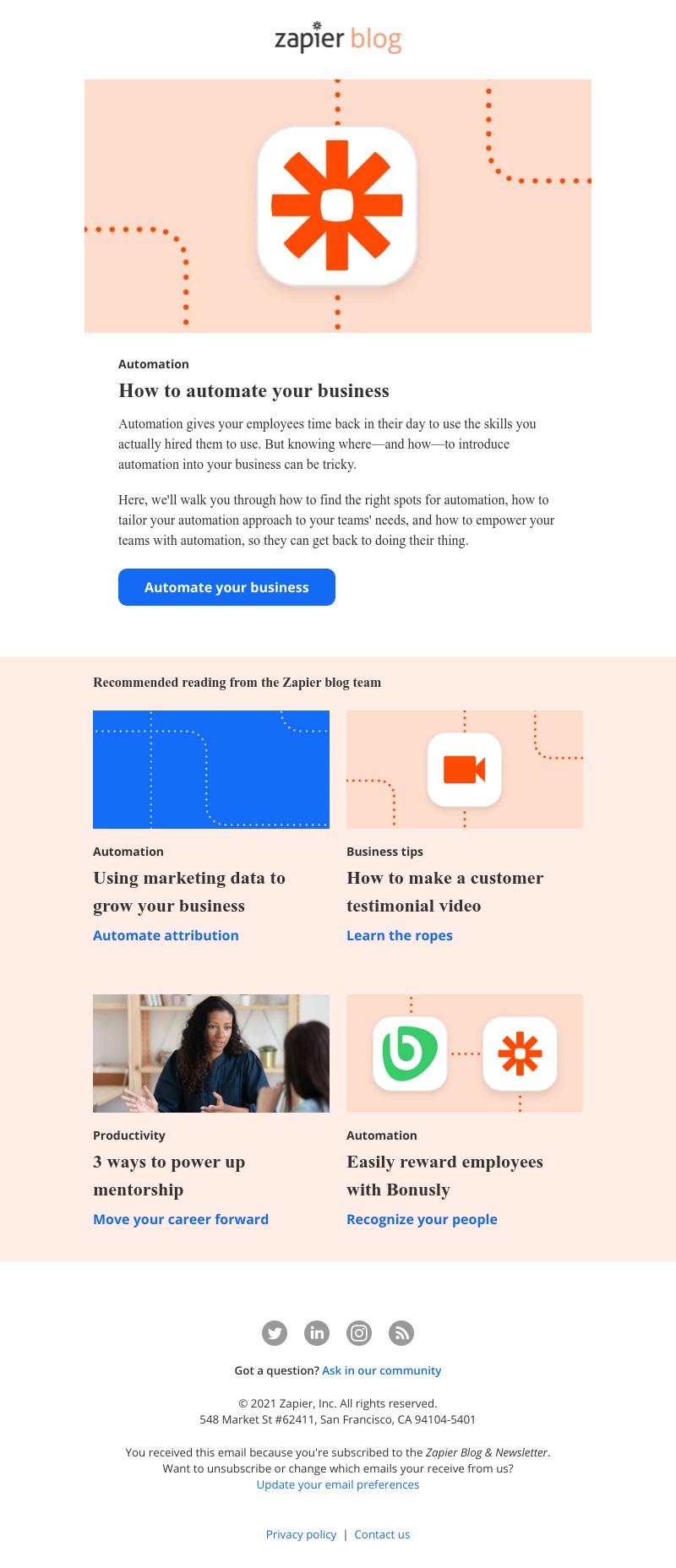Zapier - How to automate your business