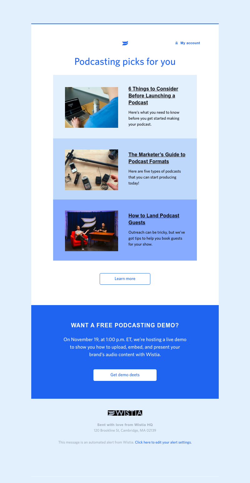 Wistia - Tips and tricks for launching your podcast