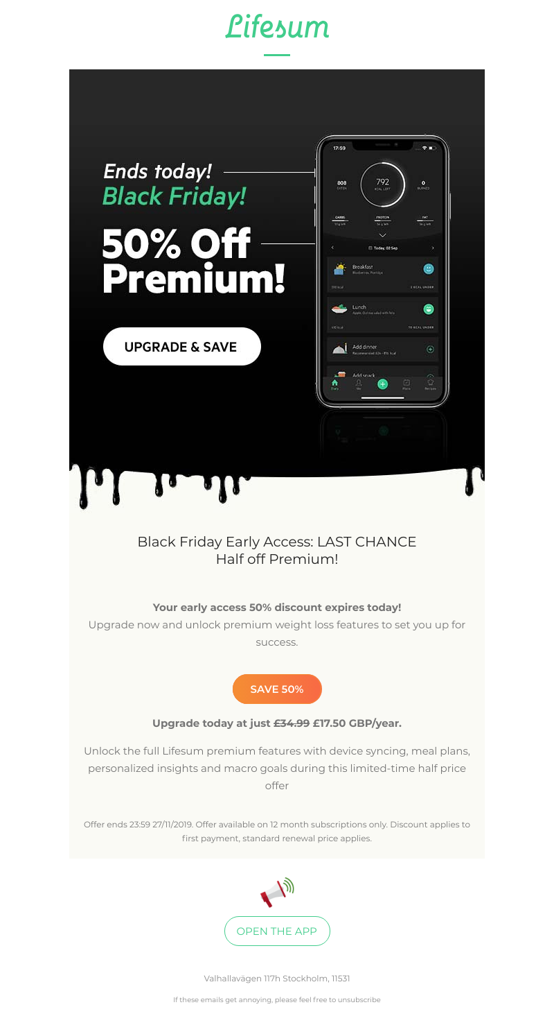 Lifesum - Last Chance: There's Still Time To Claim Your Offer ⏳