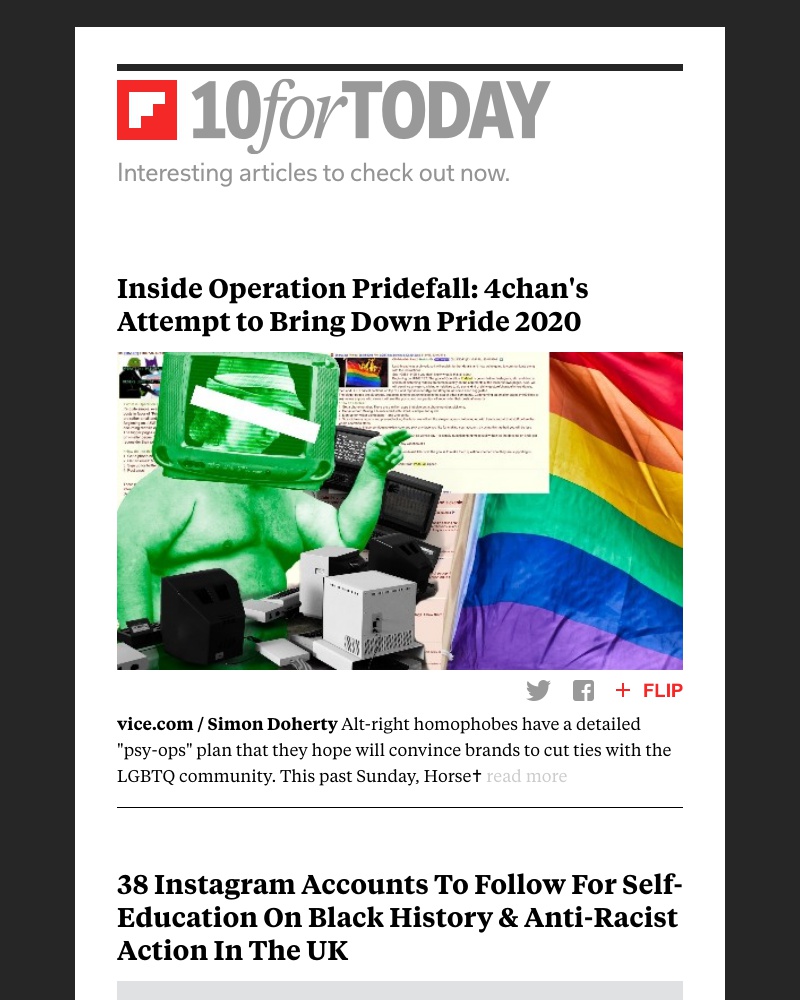 Flipboard - 4chan's attempt to bring down Pride 2020