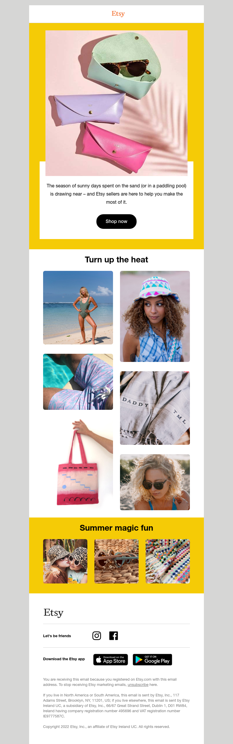 Etsy - Sunny days ahead