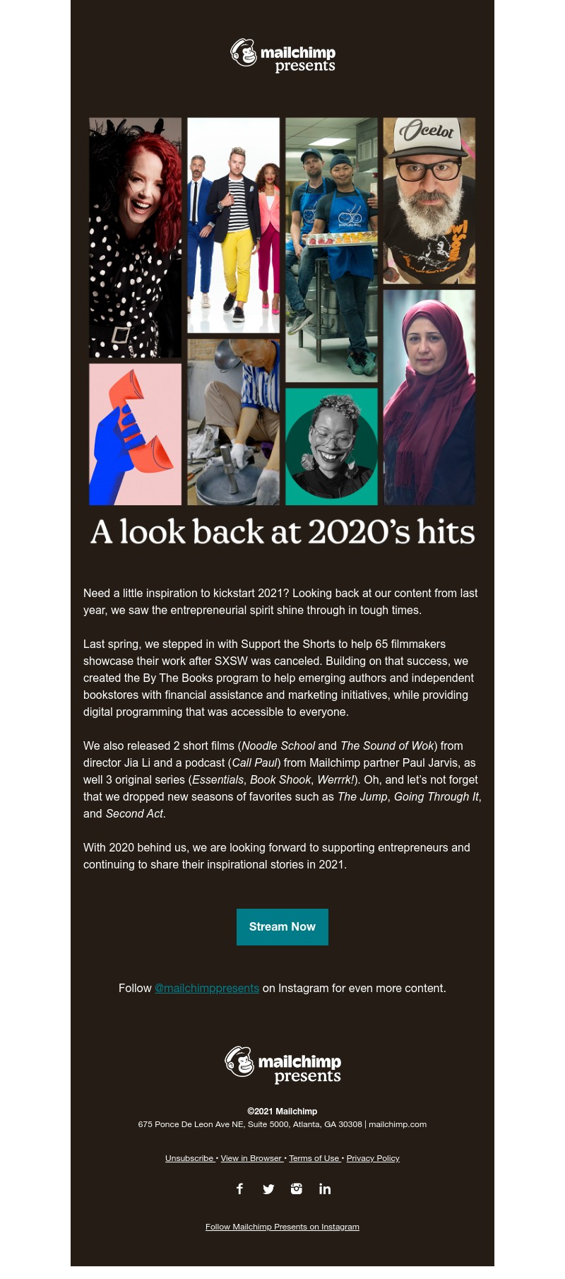 Mailchimp - A look back at 2020’s hits