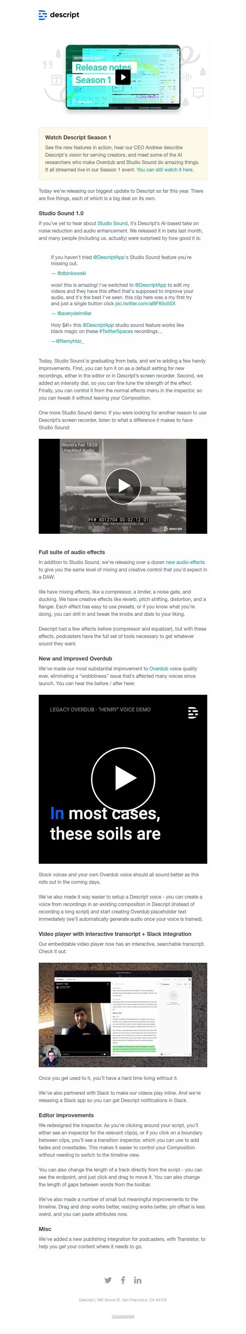 Descript - New in Descript: Our biggest update this year