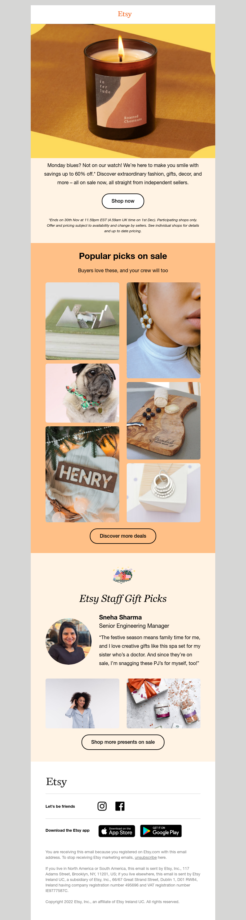 Etsy - A case of the Cyber Mondays 🎉