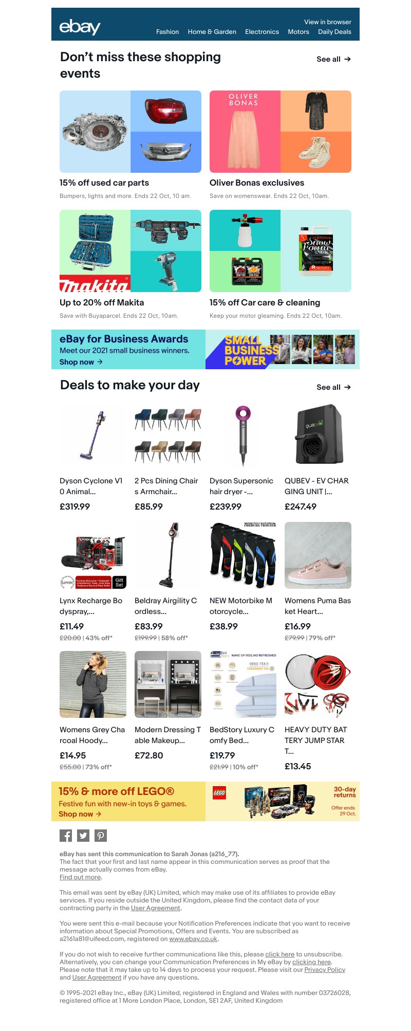 eBay - ✨ Fab savings for a fab weekend