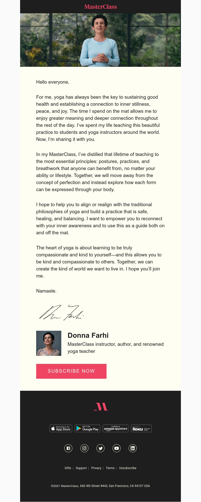  - My MasterClass on yoga foundations is here