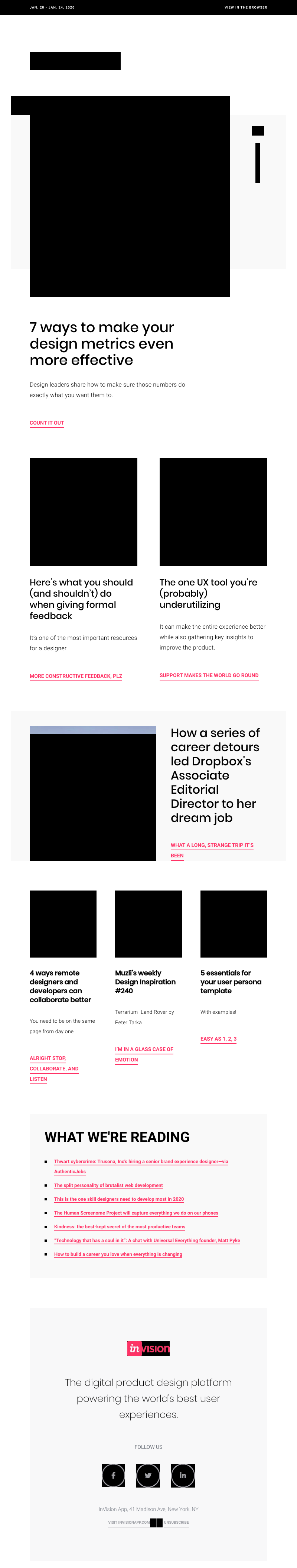 InVision - 7 design metrics in heaven