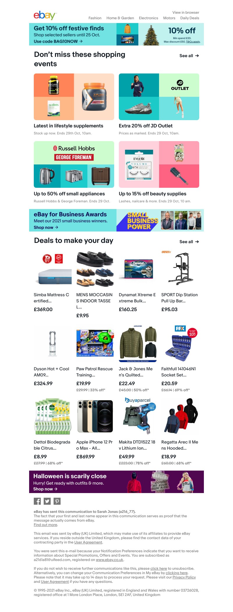 eBay - Get 10% off festive finds from selected sellers 🎄