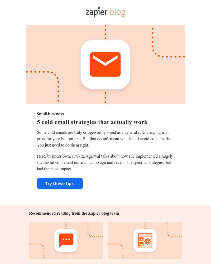 Zapier - 5 cold email strategies that actually work