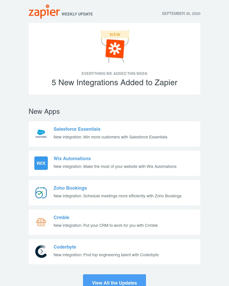 Zapier - 🚀 5 new integrations added to Zapier