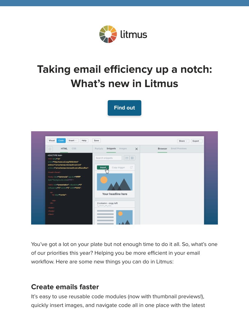 Litmus - 5 new ways to increase email efficiency with Litmus